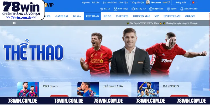 Khám phá sảnh thể thao 78WIN cực hấp dẫn
